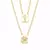 Escapulário Espirito Santo e Cruz 2,5mm (Grumet) (Banho Ouro 24k) na internet