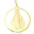 Pingente Medalha Nossa Senhora da Graça (4,5cmX4,1cm) (Banho Ouro 24k)