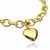Pulseira Cadeado c/ Coração 8,3mm (16,1g) (Fecho Boia) (Banho Ouro 24k) - ImpacttusJoias