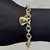 Pulseira Cadeado c/ Coração 8,3mm (16,1g) (Fecho Boia) (Banho Ouro 24k) - comprar online