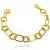 Pulseira Chain Elo Duplo Texturizado (18,1g) (Banho Ouro 24k) - ImpacttusJoias