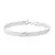 Pulseira Laminada Trancada de Prata 925