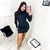Vestido Zíper Suplex manga longa Tubinho luxo blogueira - comprar online