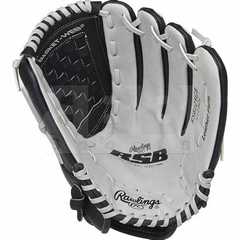 Guante de beisbol blanco y negro