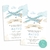 Invitación Tarjeta Cumple Avión Digital - para Imprimir - Faire Part Invitaciones