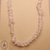 Colar Cascalho Com Extensor - Quartzo Rosa