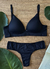 Conjunto lingerie de microfibra bojo triangulo sem aro base de elástico reforçado lateral dupla calcinha fio duplo - comprar online