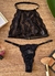 Conjunto de lingerie em renda sem bojo sutiã trapézio calcinha com regulagem - DanieleFrancoLingerie