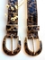 Cinto feminino em courino animal print