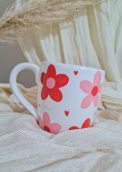 Taza Bombe Chica Flores