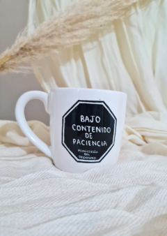 Taza Bombe Chica Etiquetado frontal