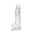 GLITTER DICK PRÓTESE REALÍSTICA COM ESCROTO E VENTOSA 21,5X4CM VIP MIX