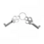 ALGEMA DE METAL PRATA HAND CUFFS VIP MIX na internet