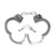 ALGEMA DE METAL PRATA HAND CUFFS VIP MIX - Starlight 