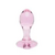 PLUG ANAL DE VIDRO CORAÇÃO ROSA TAMANHO P LIBB na internet