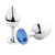 PLUG ANAL COM JÓIA EM ALUMINIO PEQUENO 3R IMPORT