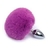 PLUG ANAL PEQUENO EM AÇO INOXÍDÁVEL COM POMPOM 8,2X3,4 CM SEXY IMPORT