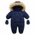 Inverno macacão de bebê grosso quente infantil com capuz dentro do velo roupas - loja online