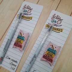 kit com 10 Canetas Personalizada Dia Dos Professores Com Nome