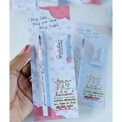 kit 10 Lembrancinha de Ano Novo / Natal Caneta Personalizada com Nome