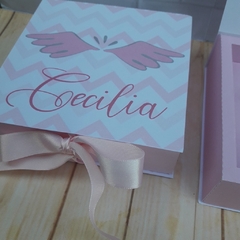 Convite Padrinhos Batizado Rosa - comprar online