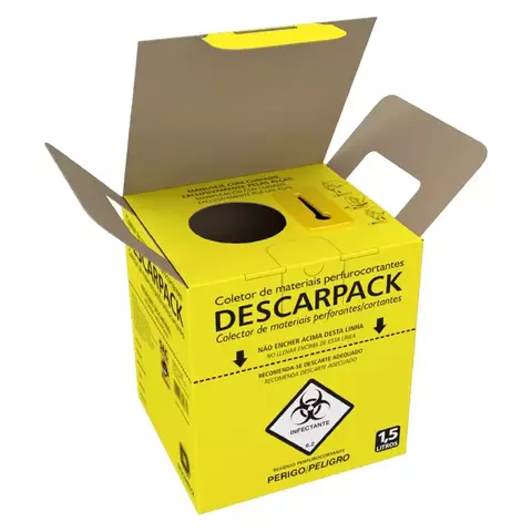Caixa Coletora para Material Perfuro Cortante