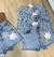Short jeans bordado na internet