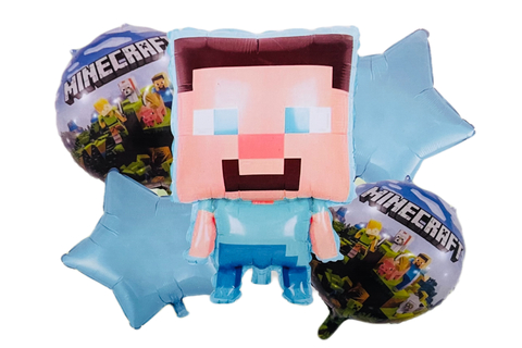 Set de Globos Metálicos de Minecraft - comprar en línea
