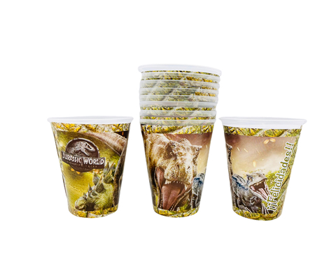 Vasos de Plástico de Dinosaurios Jurassic - comprar en línea