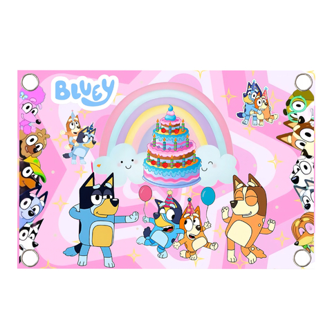 Lona para Decoración de Bluey Niña - comprar en línea