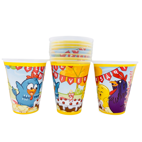 Vasos de Plástico de La Gallina pintadita Granja gallo vaca - comprar en línea