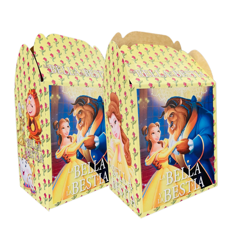 Cajas para Dulceros de La Bella y la Bestia - comprar en línea