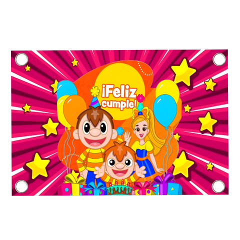 Lona para Decoración de Bely y Beto Niña Rosa - comprar en línea