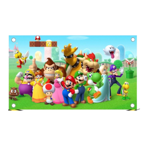Lona de 200x150cm para Decoración de Mario Bros Luigi - comprar en línea
