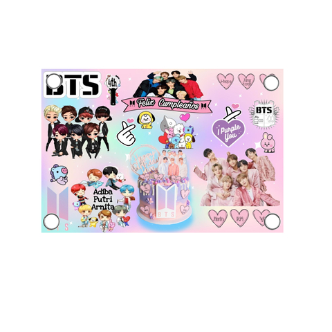 Lona de 200x150cm para Decoración de BTS K-pop - comprar en línea