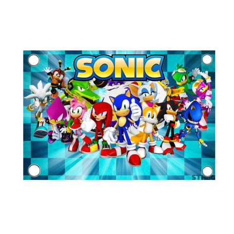 Lona de 200x150cm para Decoración de Sonic - comprar en línea