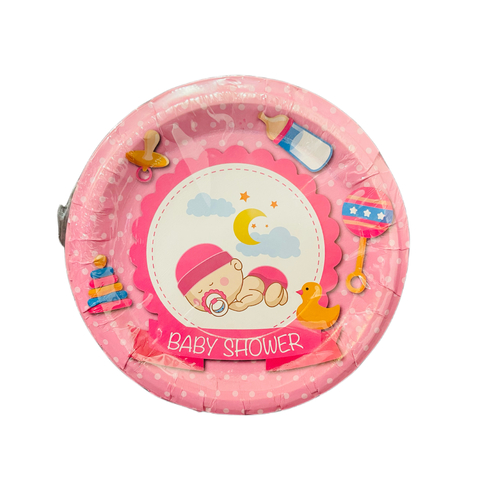 Platos Pasteleros de Baby Shower Niña - comprar en línea