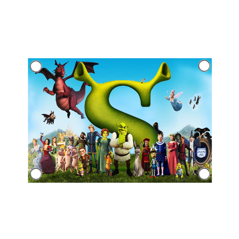 Lona de 200x150cm para Decoración de Shrek Fiona Burro - comprar en línea