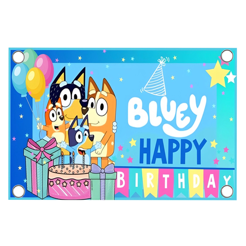 Lona de 200x150cm para Decoración de Bluey - comprar en línea