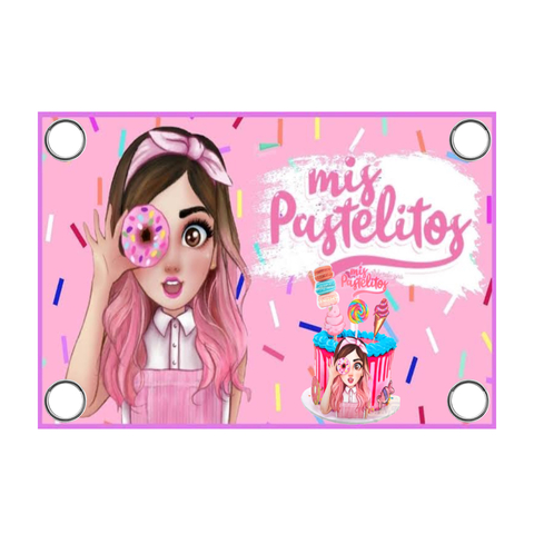Lona de 200x150cm para Decoración de Mis Pastelitos - comprar en línea