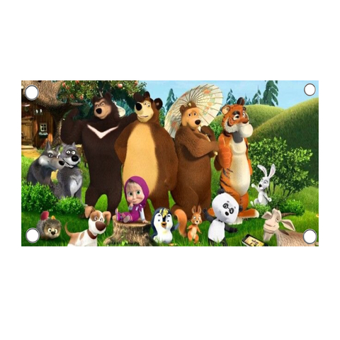 Lona para Decoración de Masha y el Oso - comprar en línea