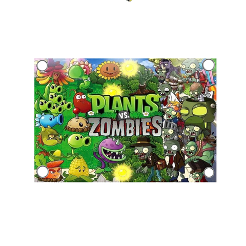 Lona para Decoración de Plantas Vs Zombies - comprar en línea