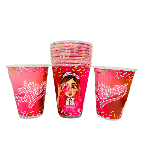 Vasos de Plástico de Mis Pastelitos - comprar en línea