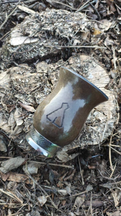 Cuia Tradicional com Pé de Níquel