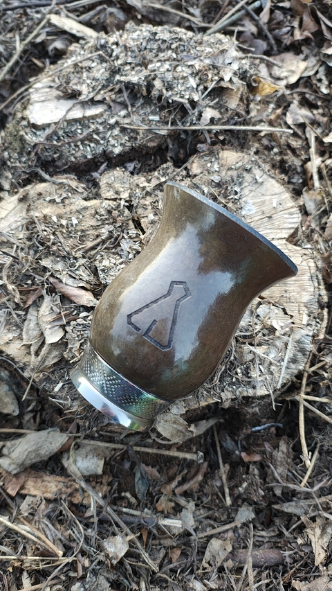 Cuia Tradicional com Pé de Níquel