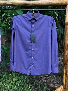 Camisa Masculina - Azul e Roxa