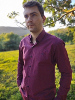 Camisa Masculina - Vinho - comprar online