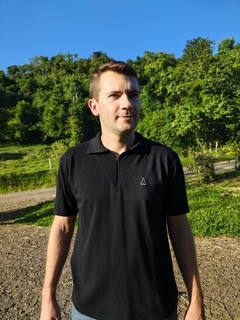 Polo Masculina Preta