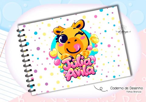 Caderno de Desenho - Capy Chiclete