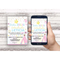 Convite Virtual - Brilha Brilha Estrelinha